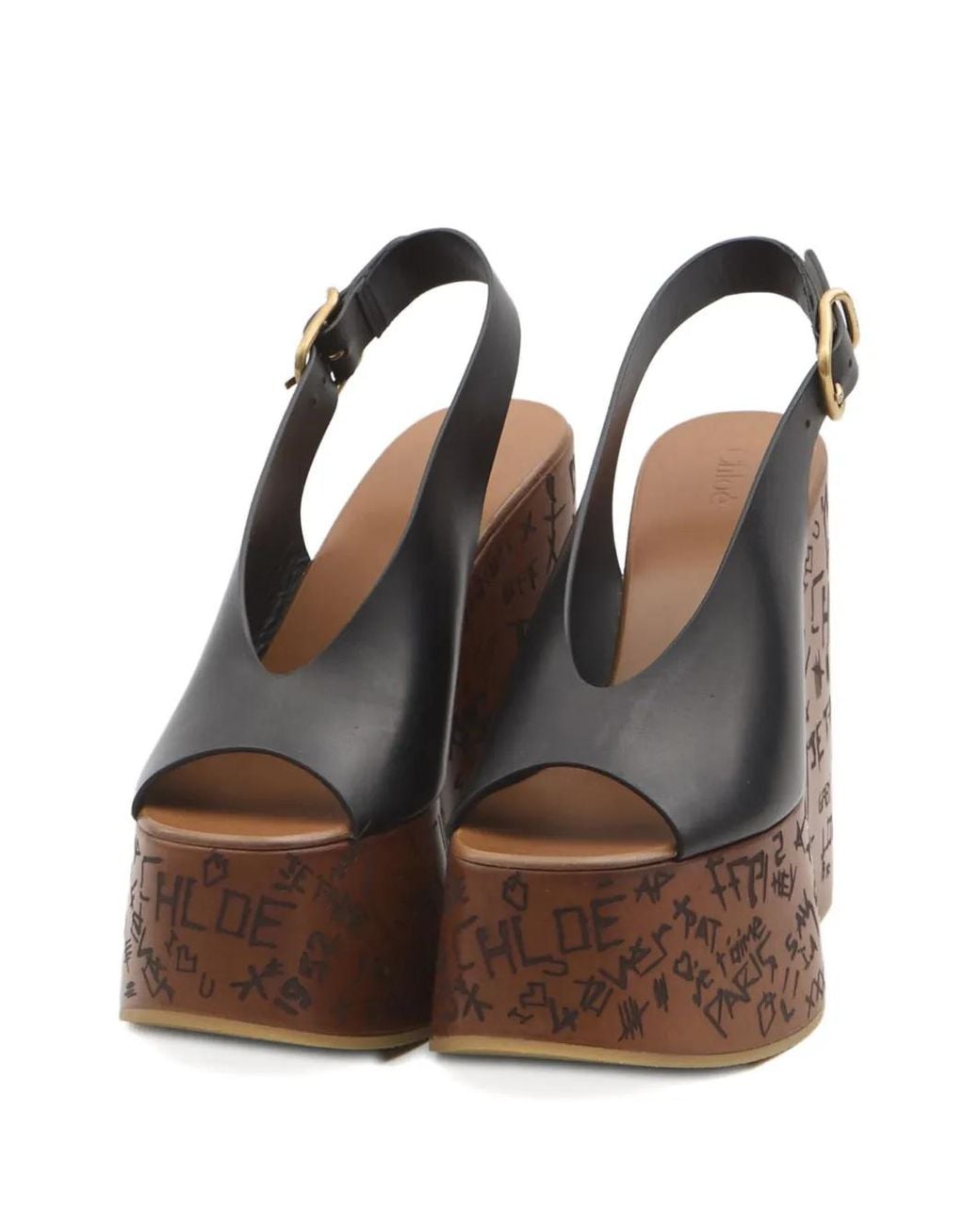 Chloé Brown 13Mm Maxime Sandals