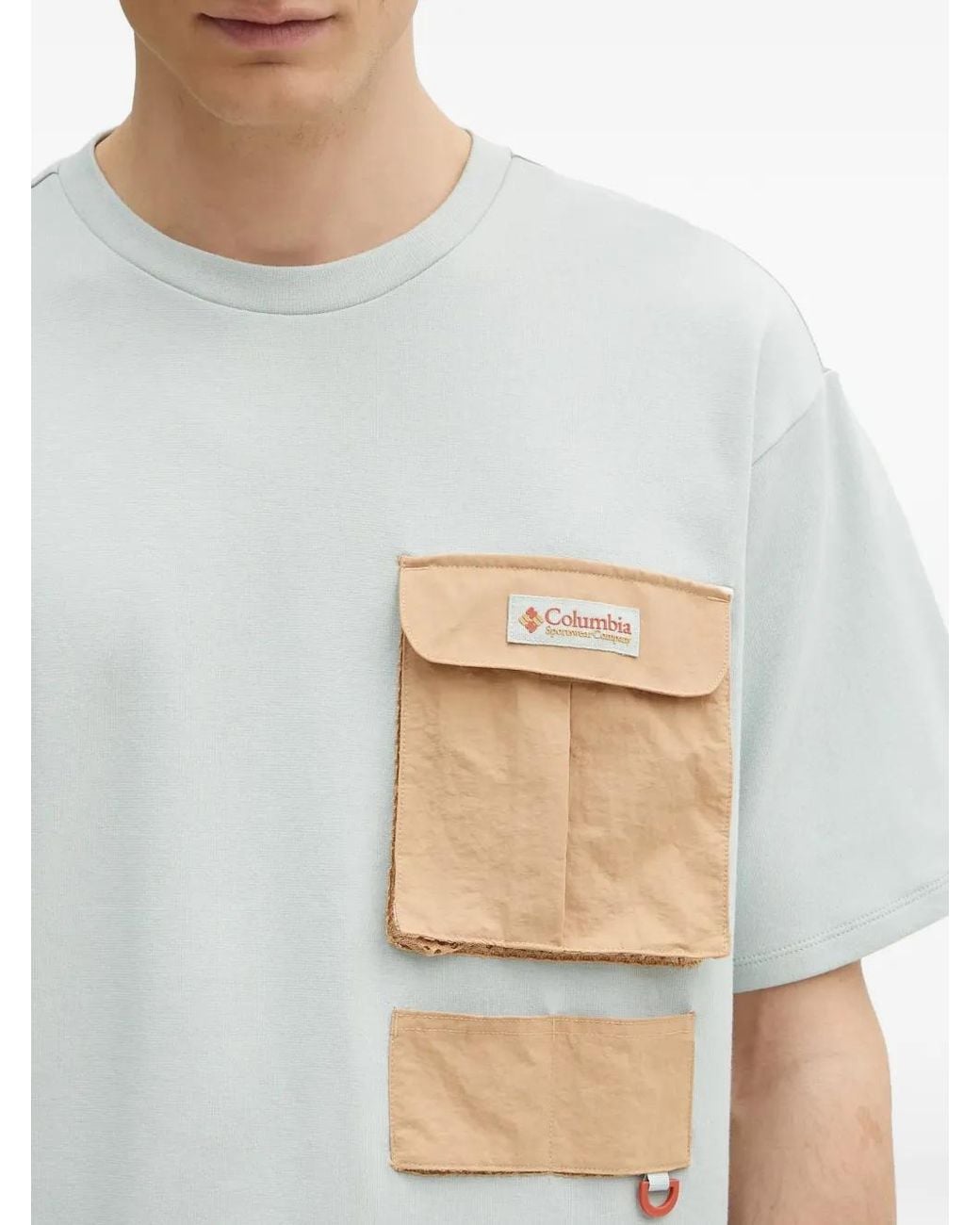 Columbia Gray Chest-Pocket T-Shirt for men