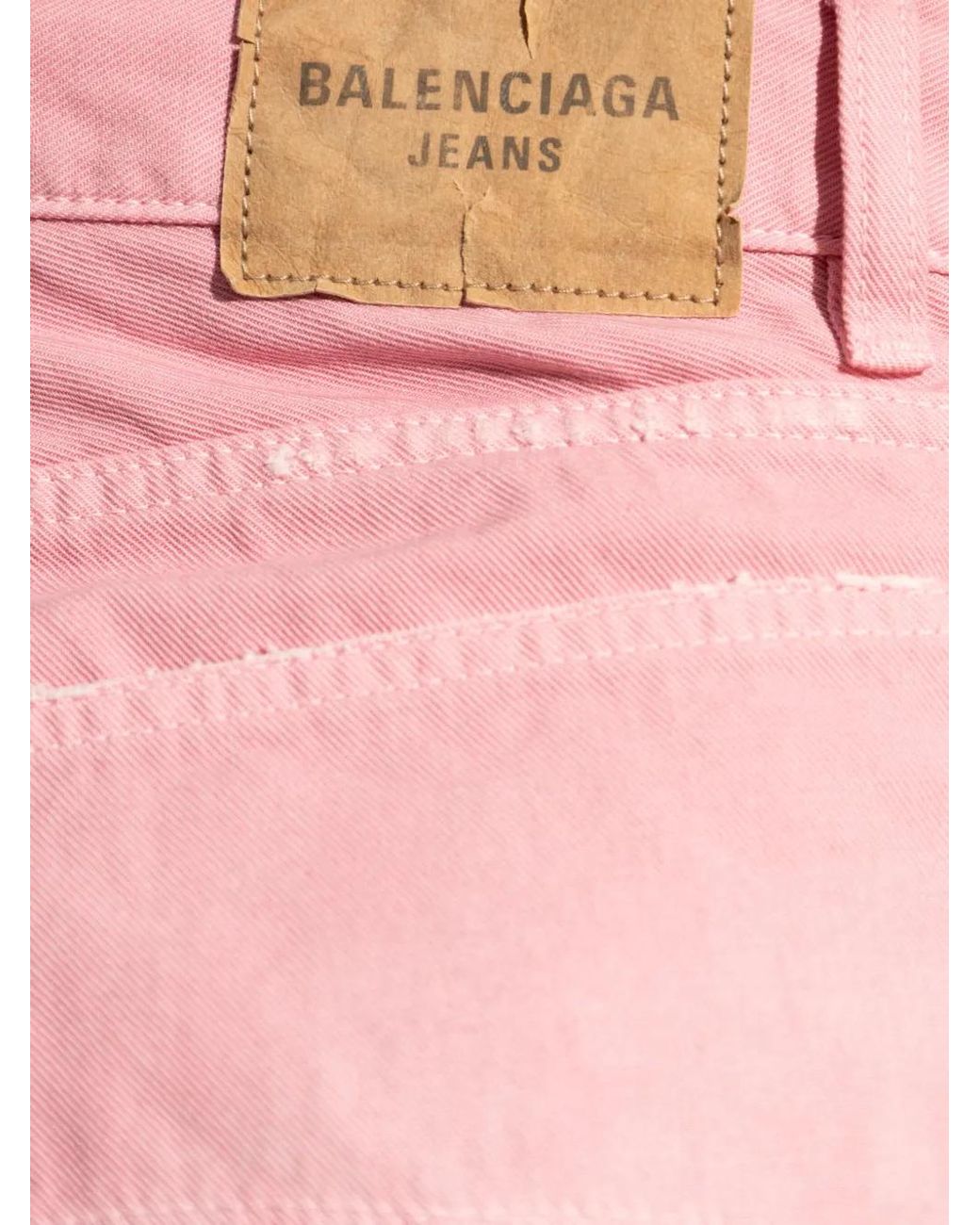 Balenciaga Pink Loose-Fit Jeans
