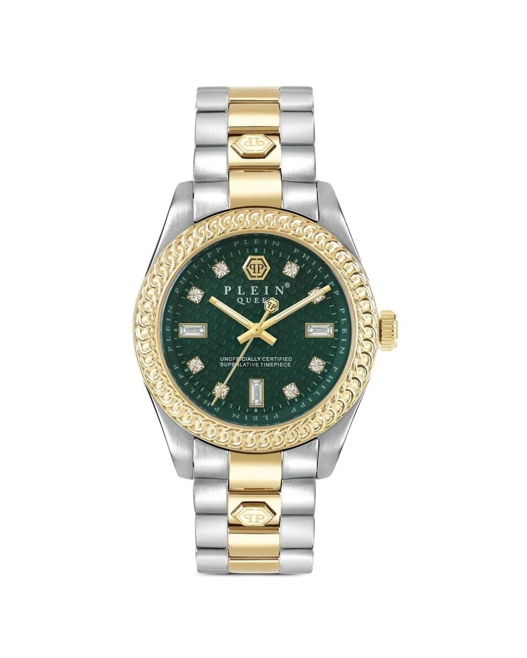 Philipp Plein Metallic Queen Crystal 36Mm Watch