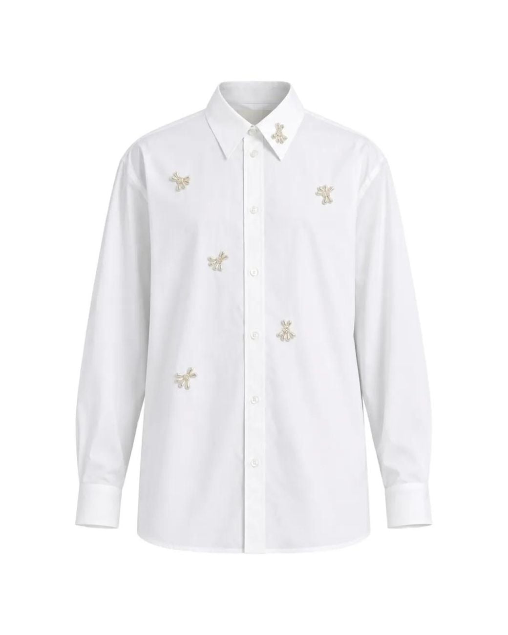 Simone Rocha White Turbo Beaded Shirt for men