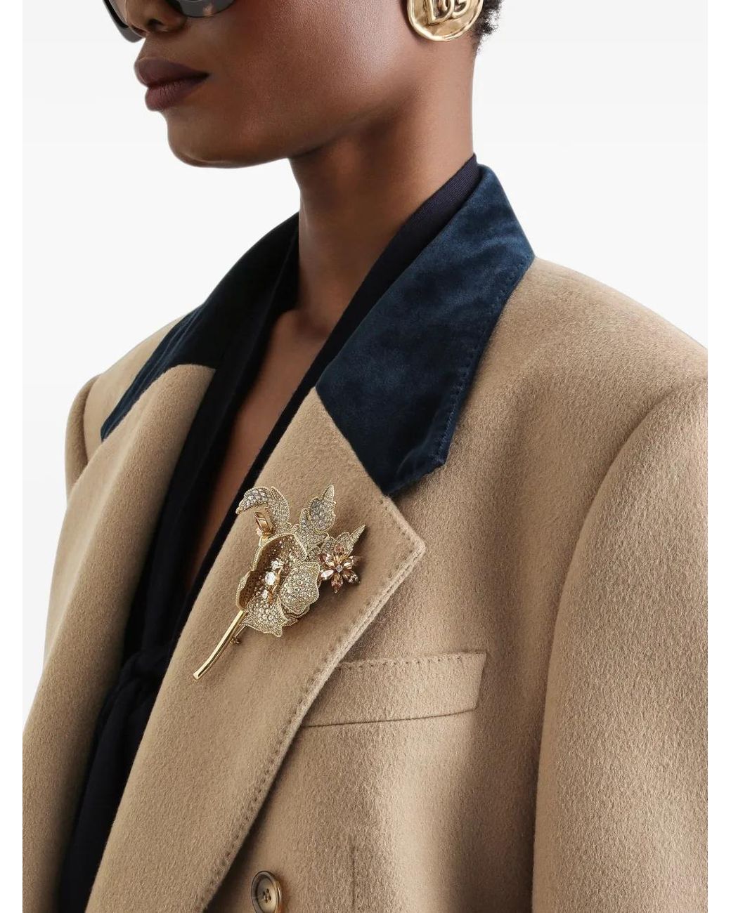 Dolce & Gabbana Natural Veste En Cachemire À Boutonnière Croisée