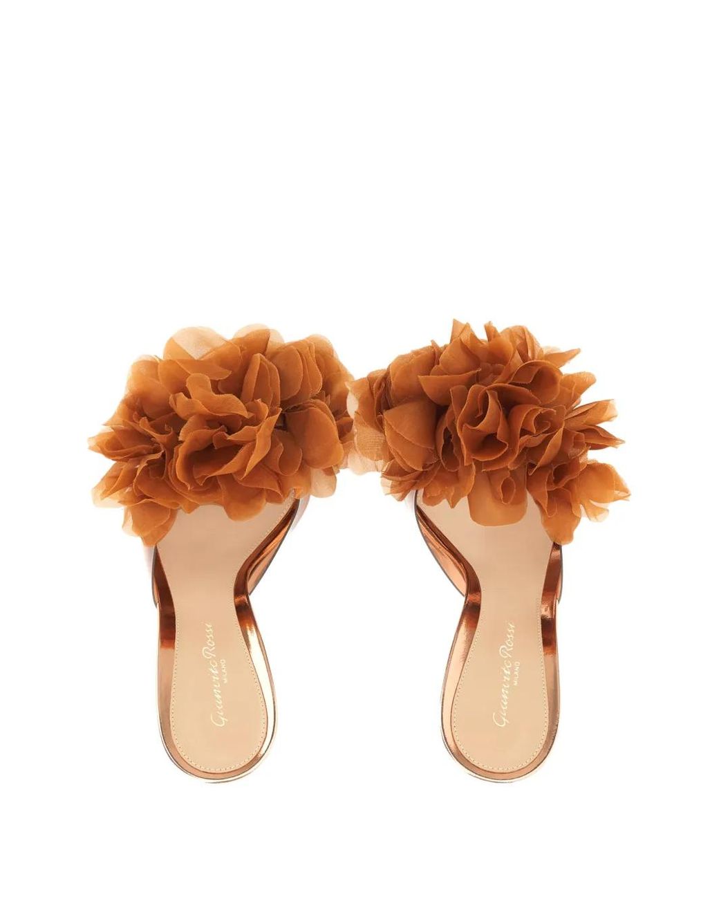 Gianvito Rossi Brown Igea 95 Mules