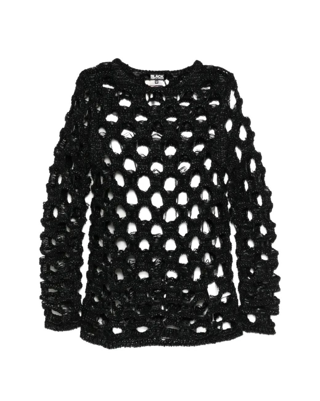 COMME DES GARÇON BLACK Black Pull À Design Ajouré