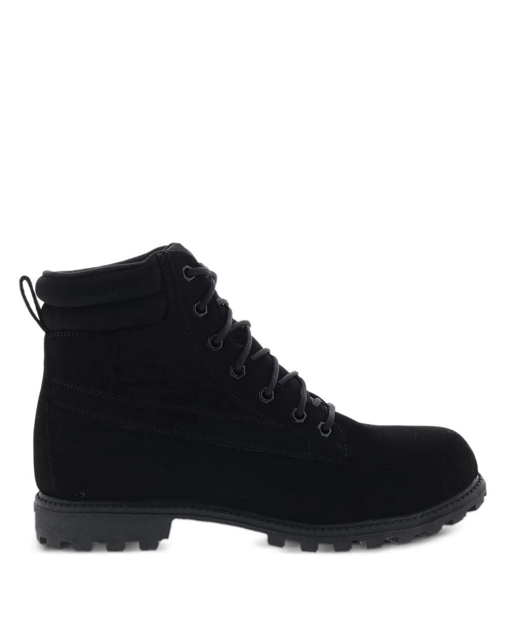 Fila Black Watersedge Lace-Up Biker Boots for men