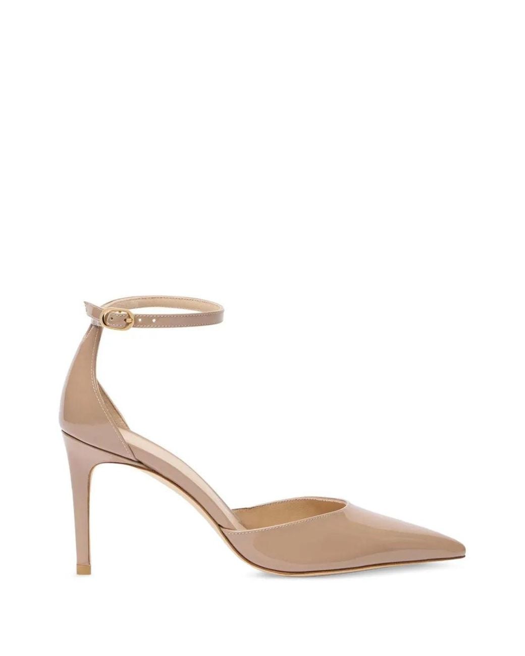 Stuart Weitzman Natural Stuart Power Strap Pumps