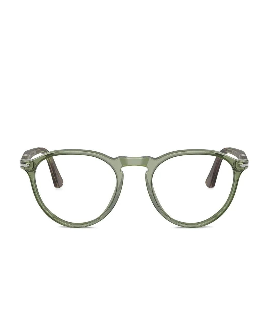 Persol Green Round-Frame Glasses for men