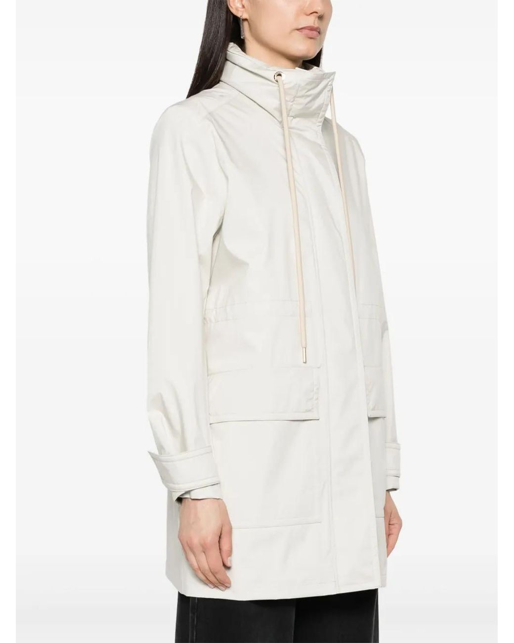 Moncler White Bremusa Parka Jacket