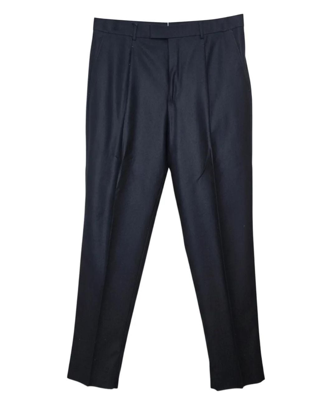 Zegna Blue Pleated Trousers for men