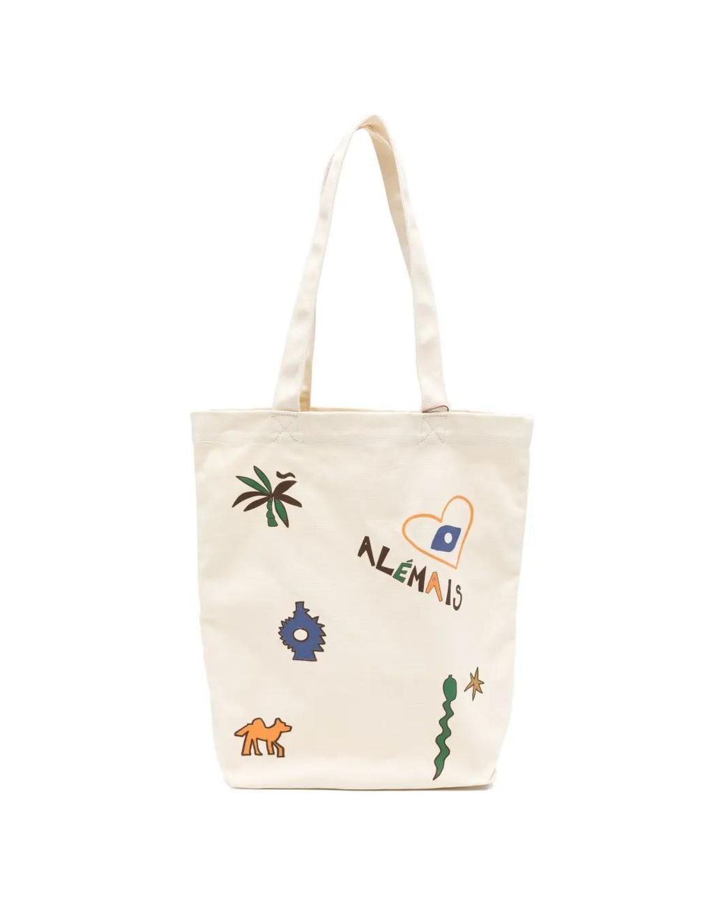 ALÉMAIS White Maroc Library Tote