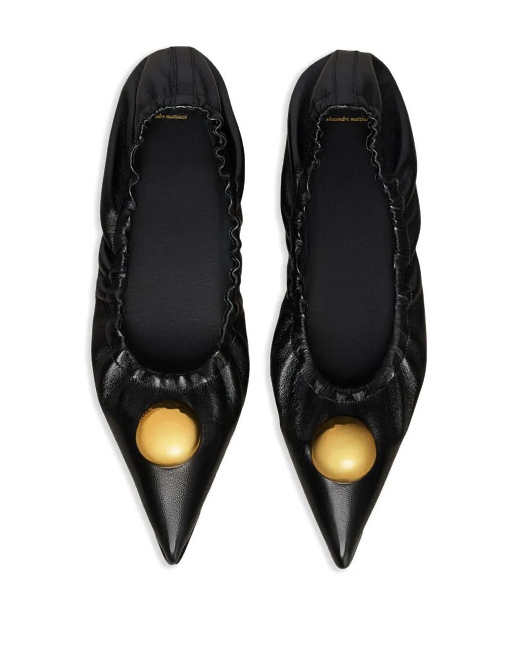 AMI Black Ballerinas Mit Spitzer Kappe