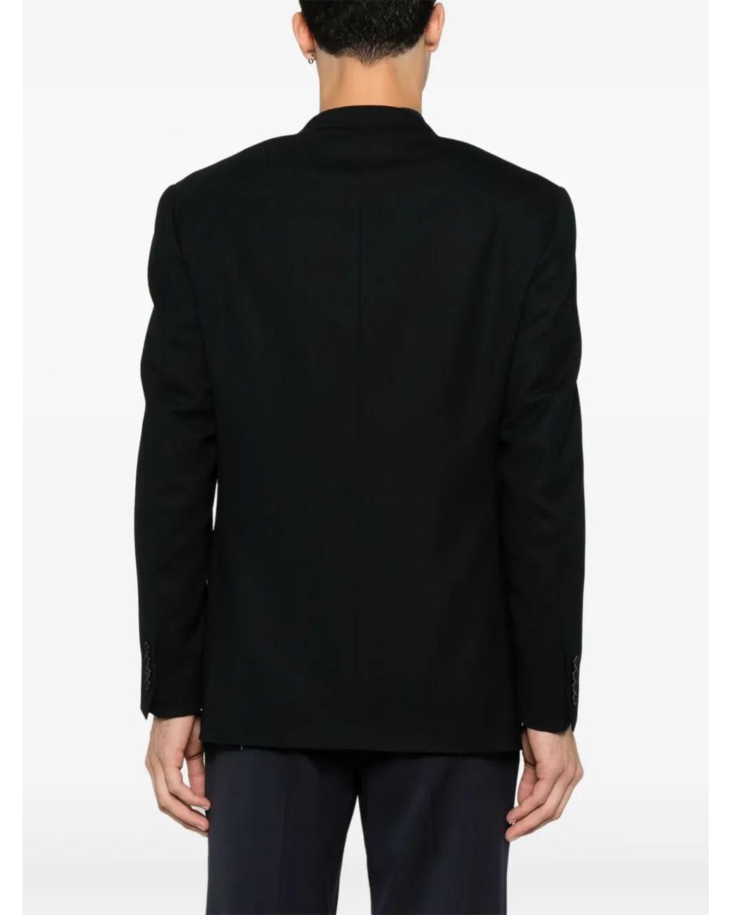 Canali Black Single-Breasted Blazer for men