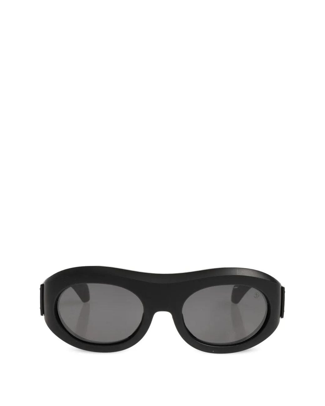 Moncler Black Oval-Frame Sunglasses