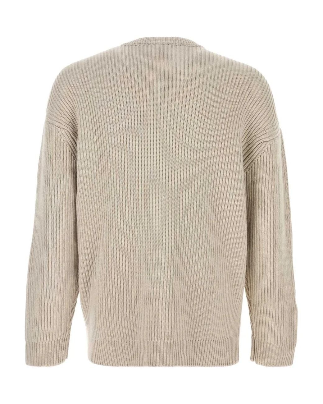 Entire studios White Ribbed Wool Sweater