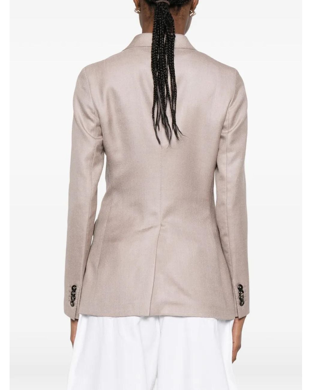 Chaqueta de esmoquin con doble botonadura Tagliatore de color White