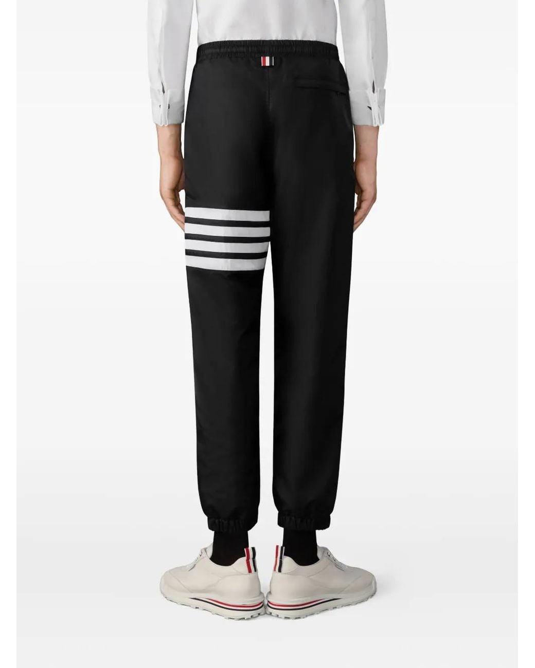 Thom Browne Black Striped Track Pants for men