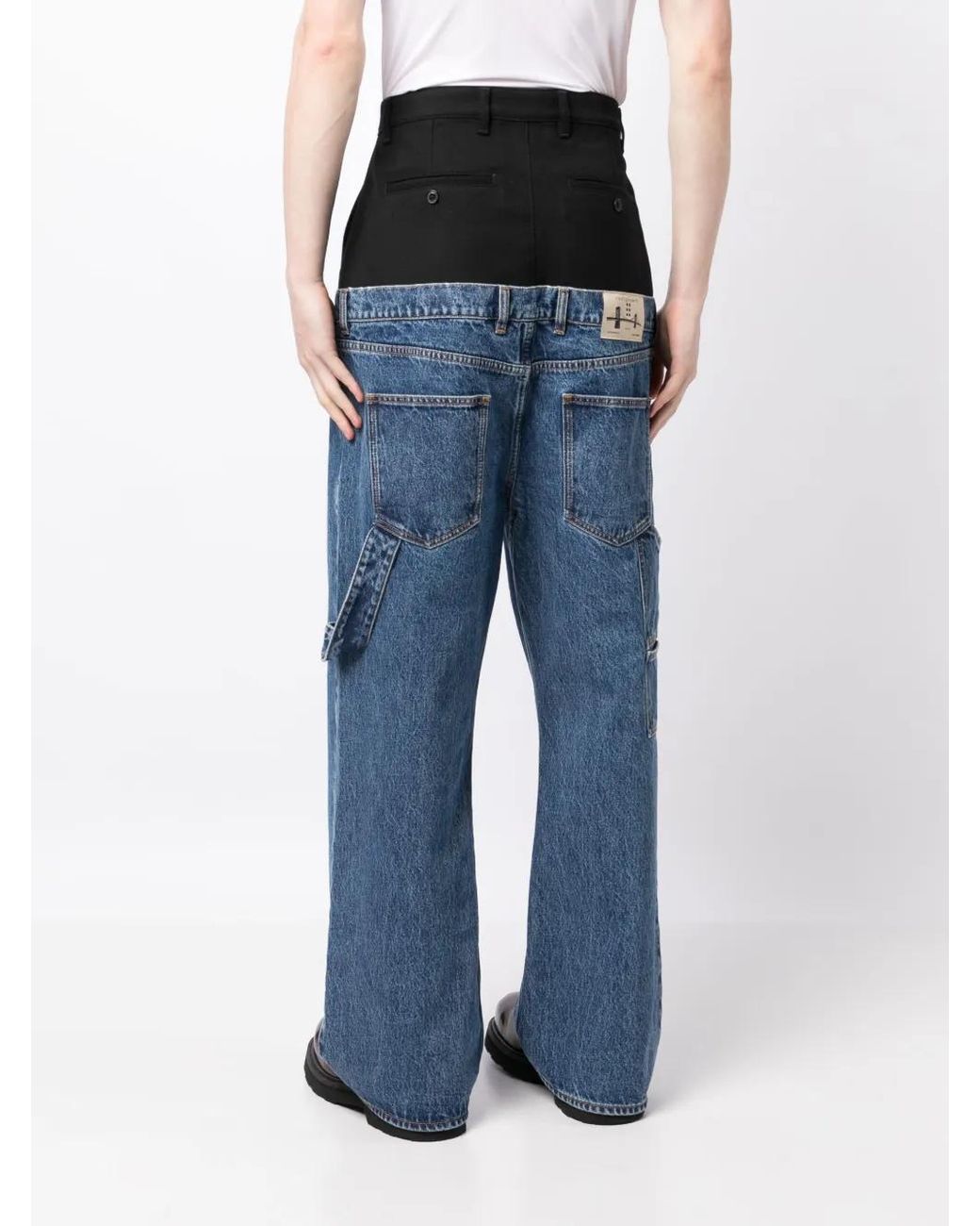 ROMEO HUNTE Blue Hybrid Sag Wide-Leg Jeans