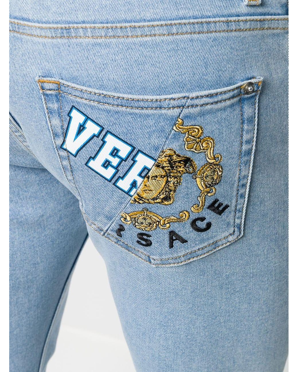 Versace men's jeans clearance