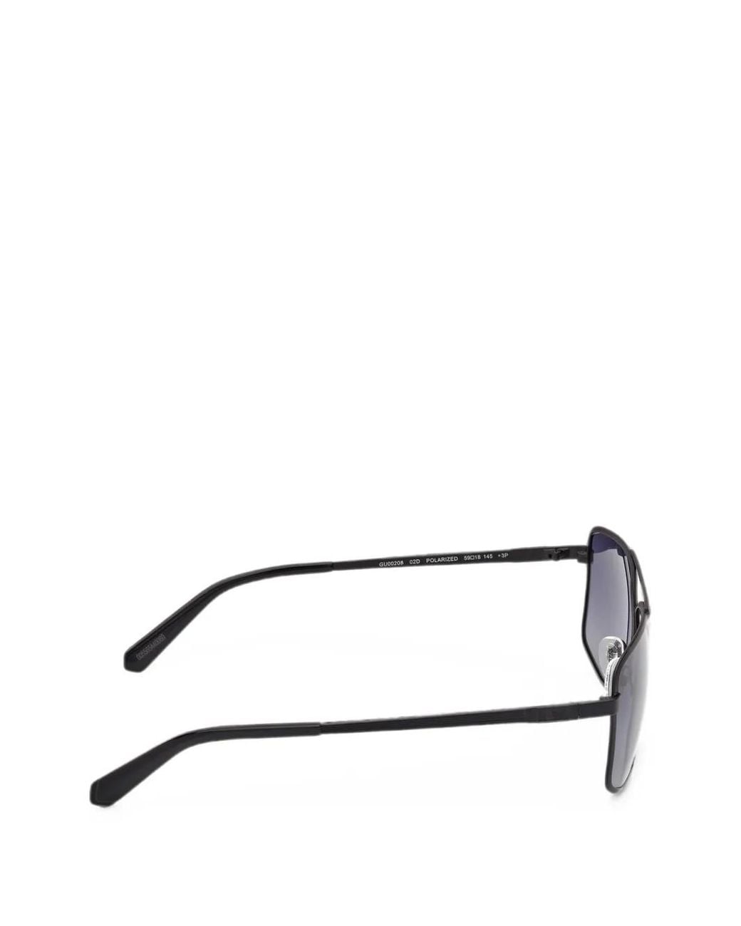 Guess Blue Double-Bridge Square-Frame Sunglasses