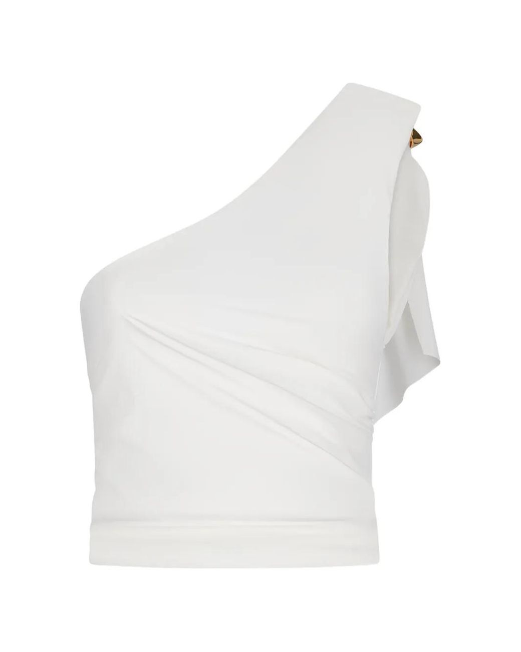DEFAÏENCE White One-Shoulder Top