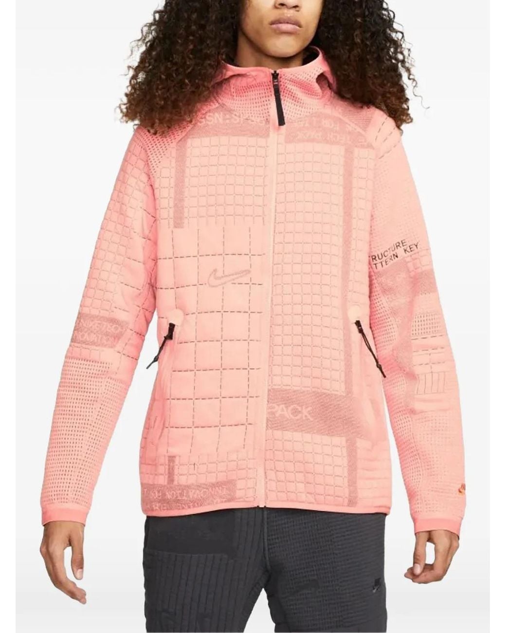 Nike Pink Therma-Fit Adv Tech Hooded Jacket for men