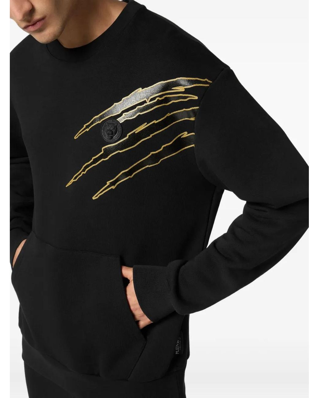Philipp Plein Black Cotton Sweatshirt for men