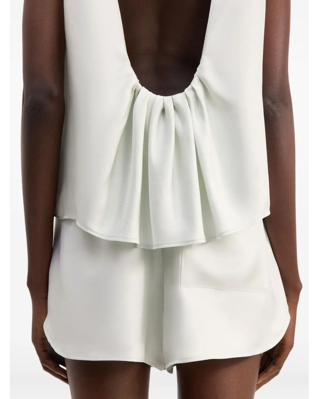 Loulou de Saison White Sleeveless Top
