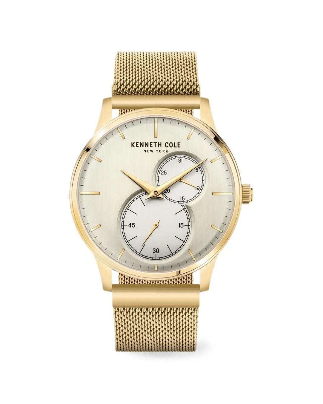 Kenneth Cole Metallic Montre À Bracelet En Résille Mm for men