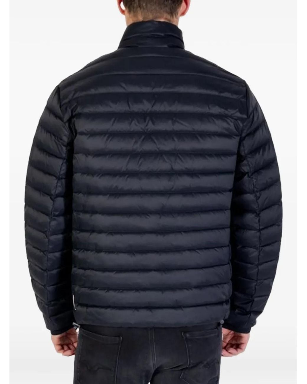 ARMANI EXCHANGE Blue Quilted Puffer Jacket for men