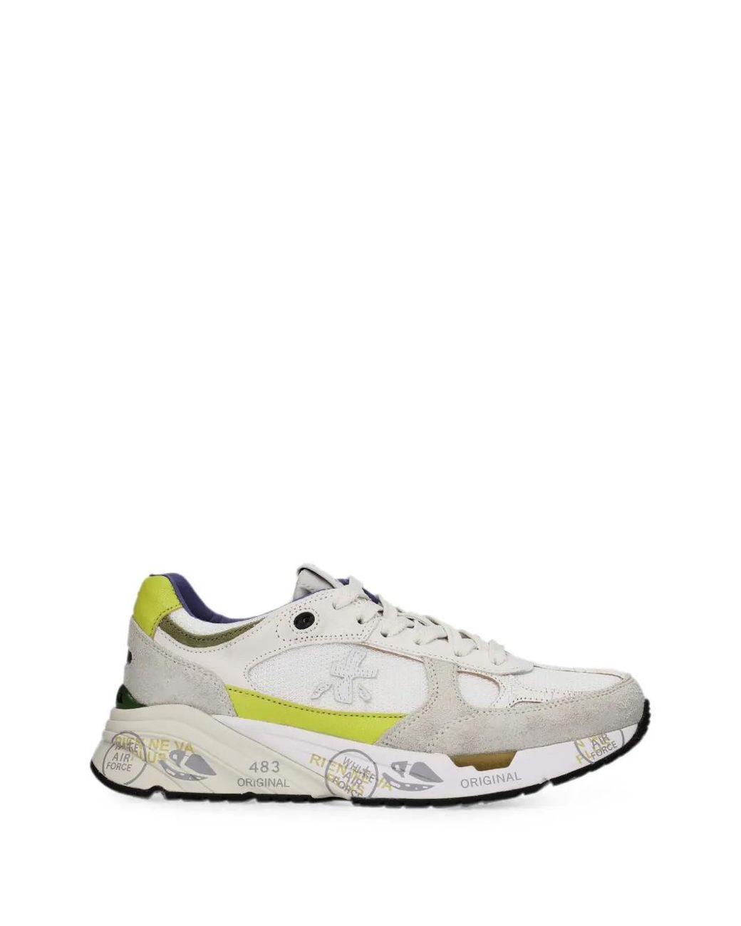 Premiata White Mased 8302 Sneakers