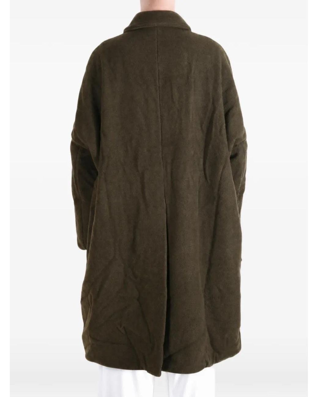 Casey Casey Brown Button-Up Long-Sleeve Coat