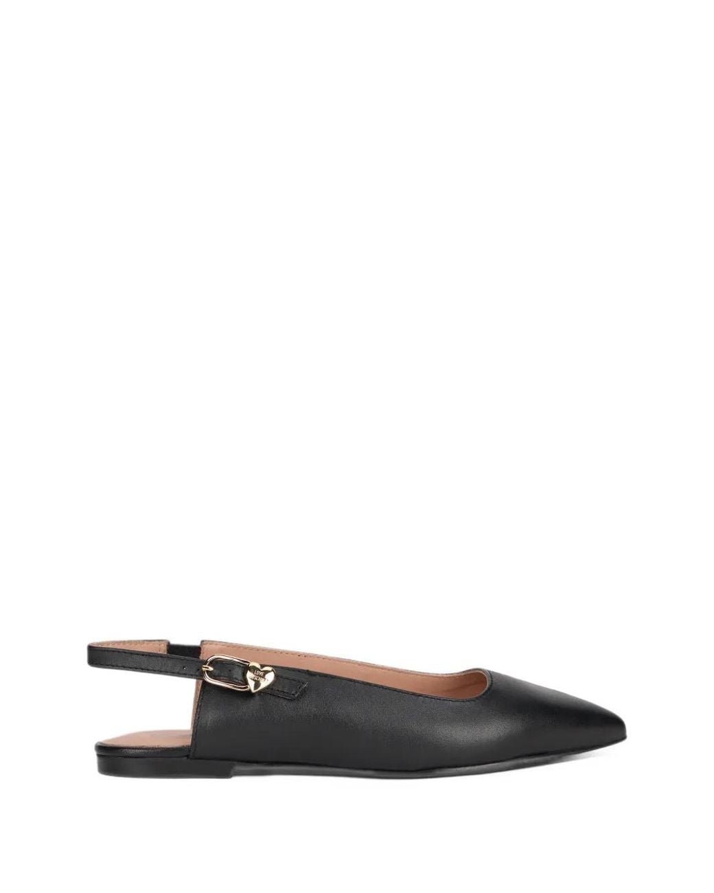 Love Moschino White Slingback Pointed-Toe Pumps