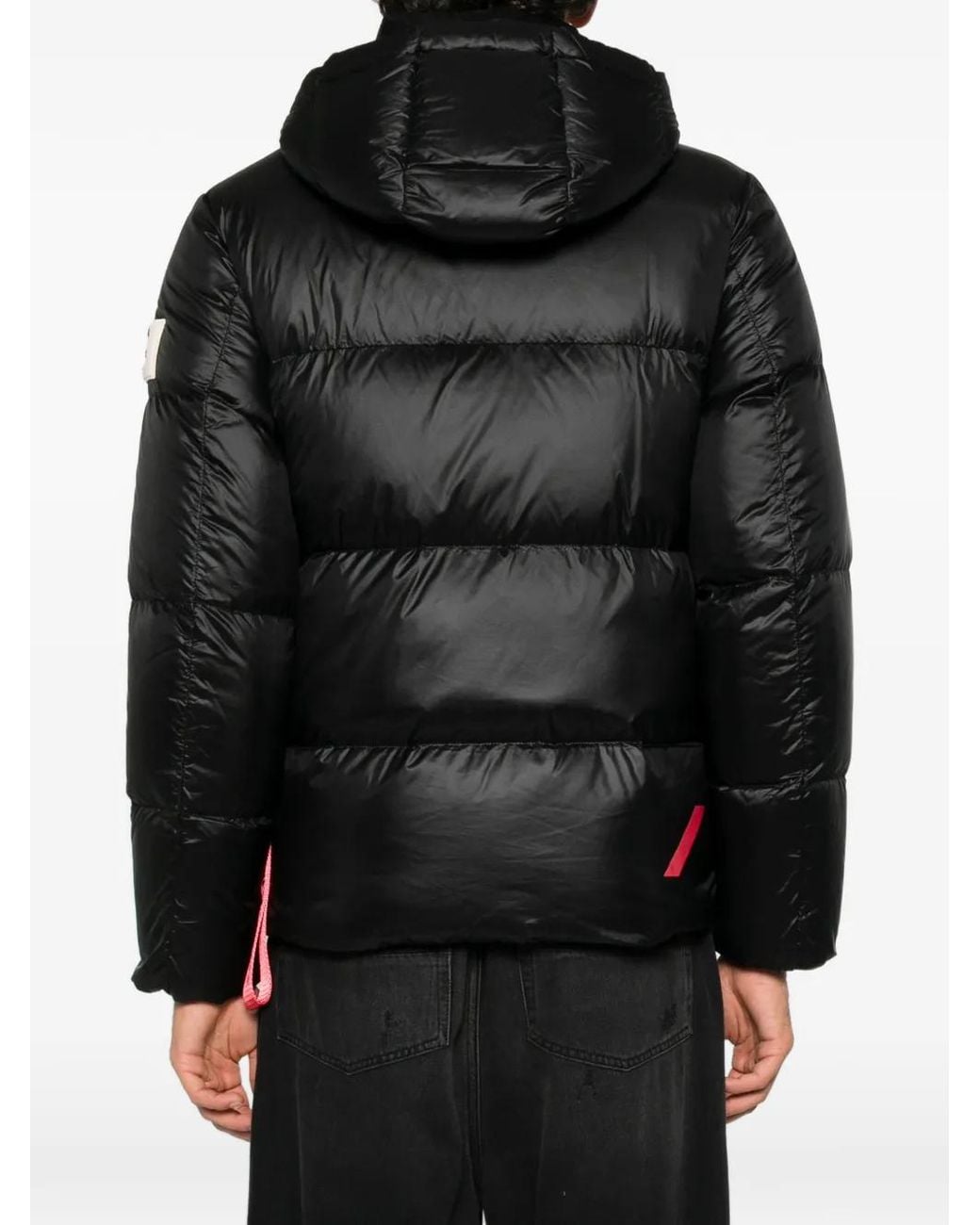 AFTER LABEL Black Katalla Quilted Hooded Jacket for men
