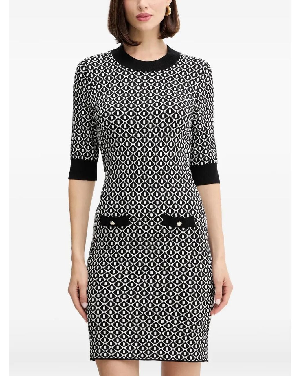Morgan Mini-Jurk Met Print in het Gray