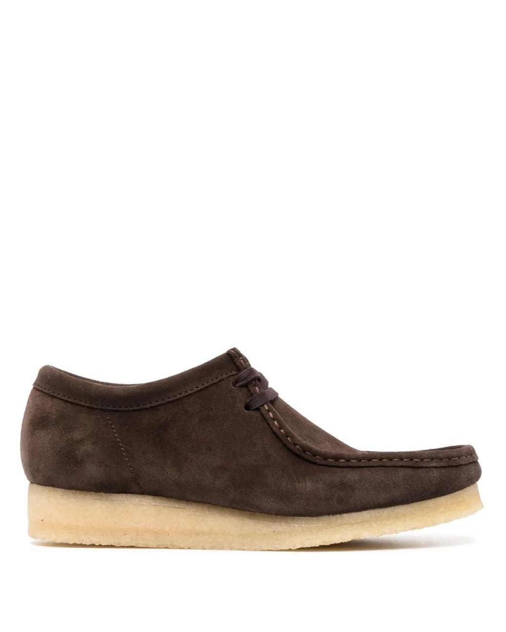 Clarks Brown Wallabee Suede Loafers for men