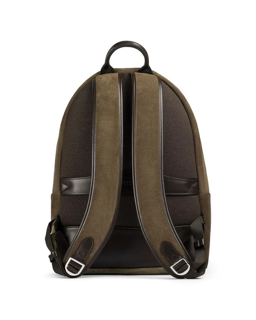 Doucal's Brown Suede Backpack for men