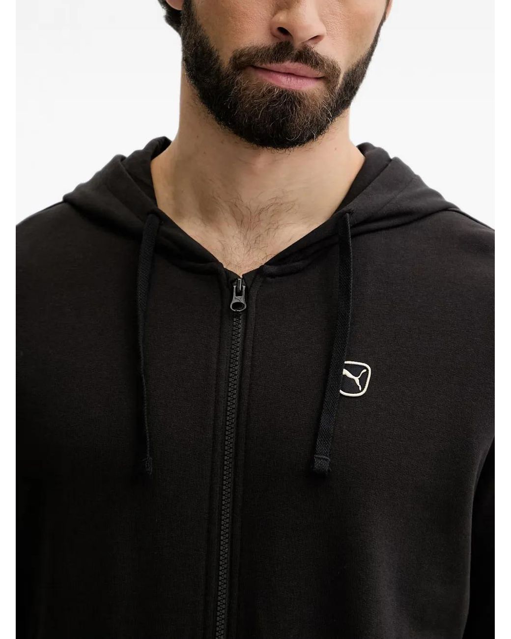 PUMA Essentials Elevated Logo-Patch Tracksuit Set in het Black voor heren