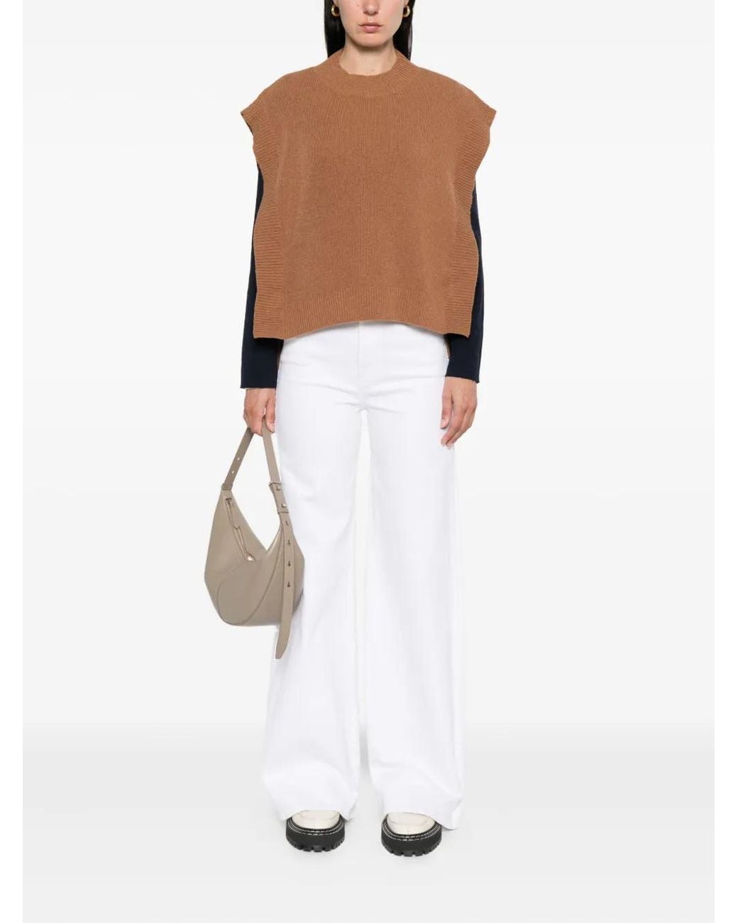 A.P.C. Brown Strap-Detail Vest
