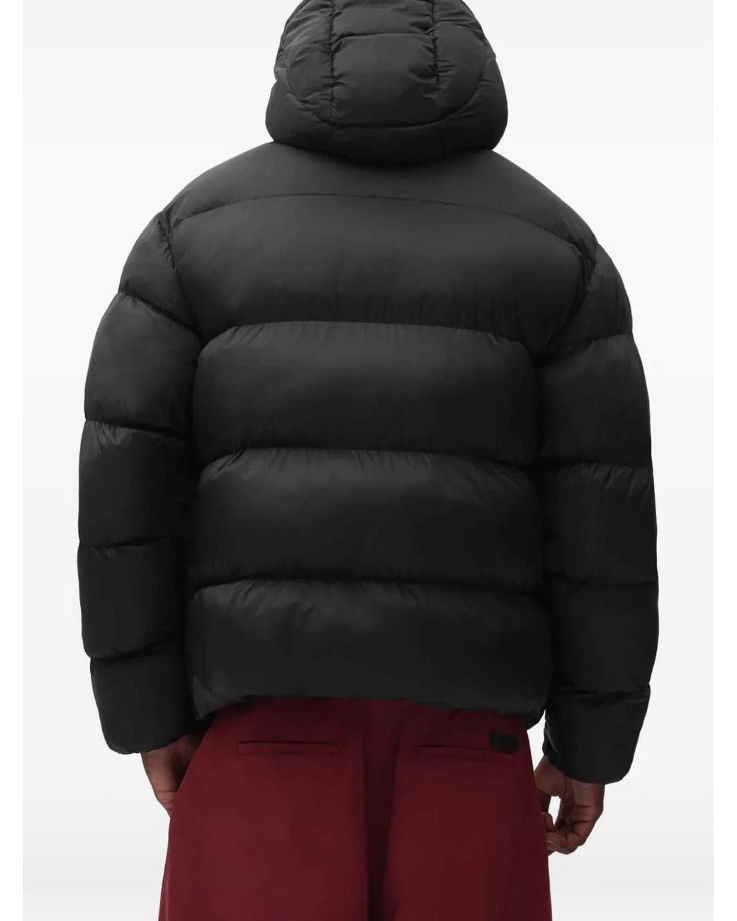Arte' Black Zip-Fastening Padded Jacket for men