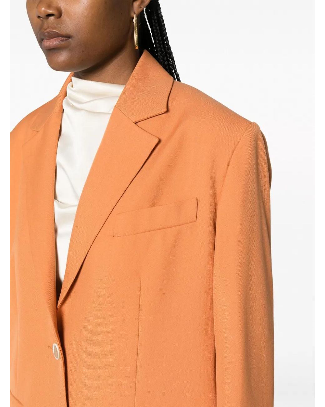 Rodebjer Orange Einreihiger Blazer