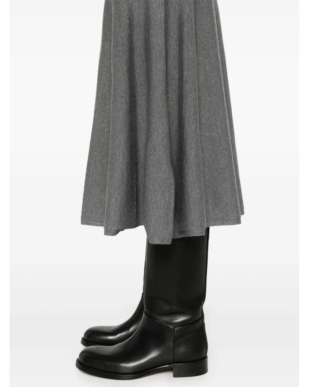 Khaite Mayu Midi-Rok in het Gray