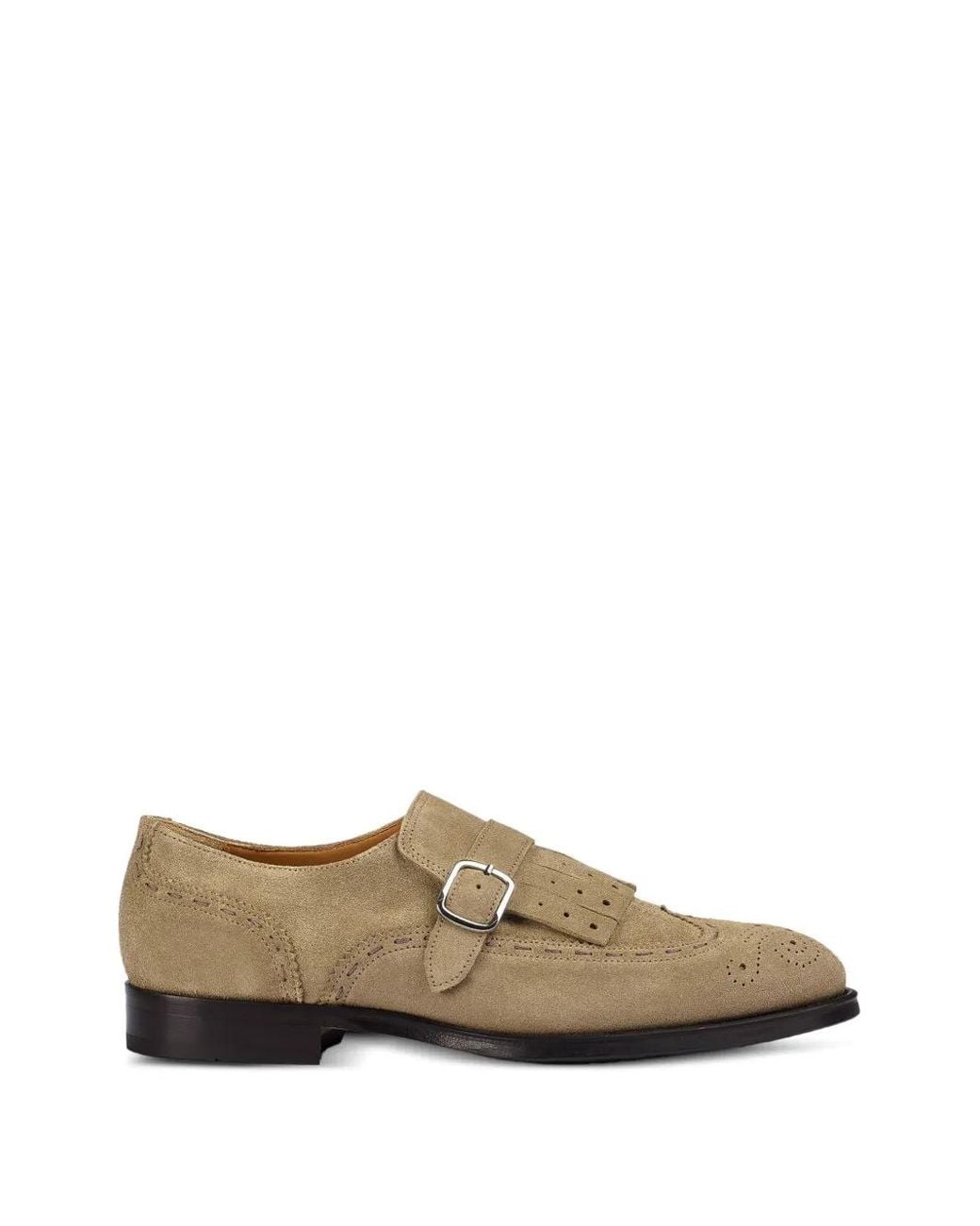 Doucal's Natural Chaussures À Boucles À Franges Et Détails Façon Richelieu for men