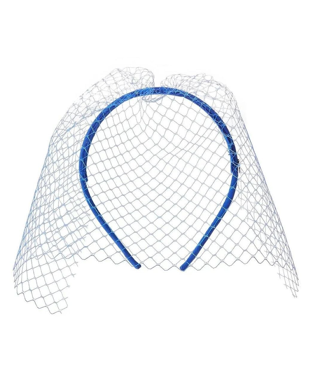 Maison Michel Blue Veil-Detail Headband