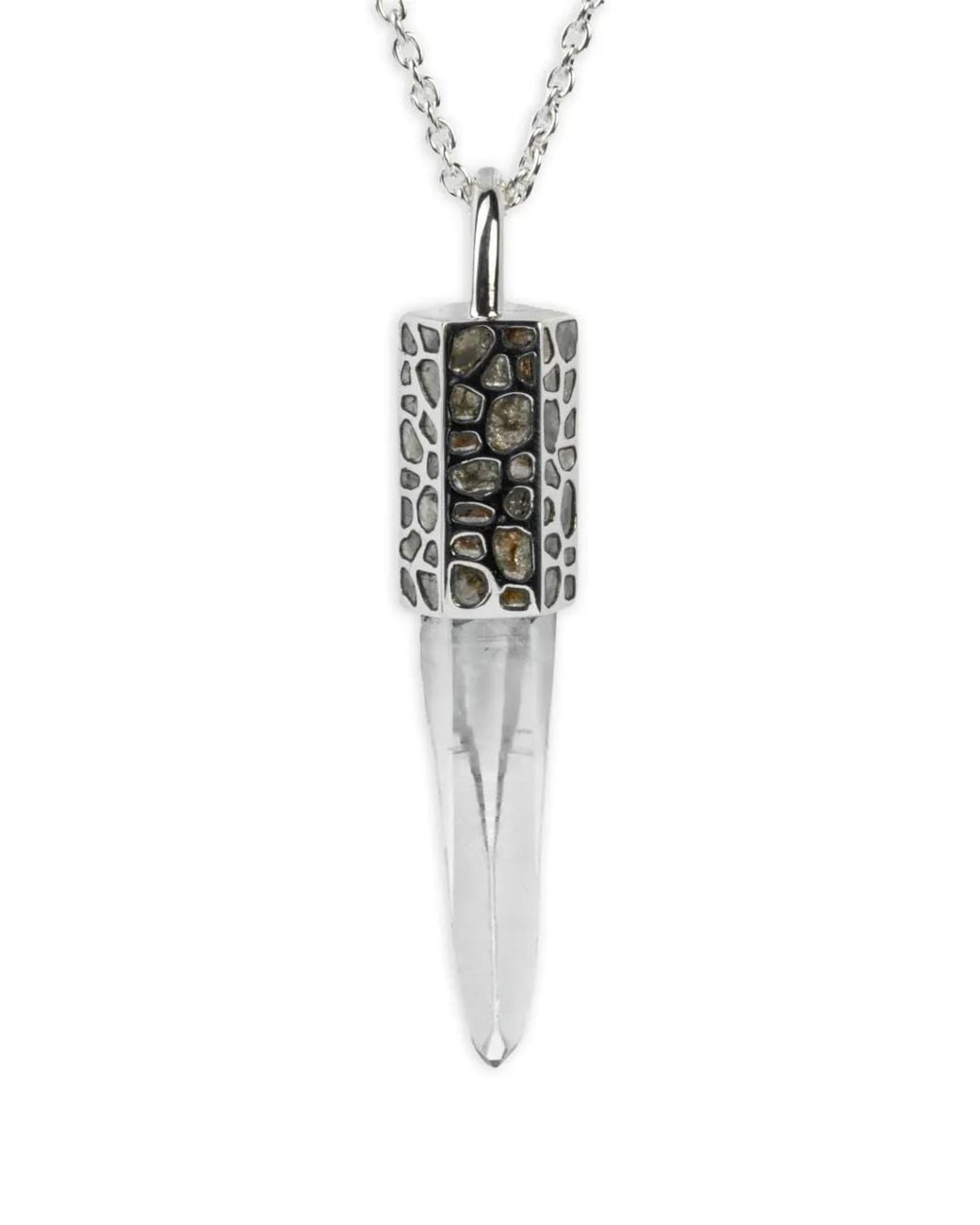 Parts Of 4 Metallic Sterling Talisman Zultanite Necklace