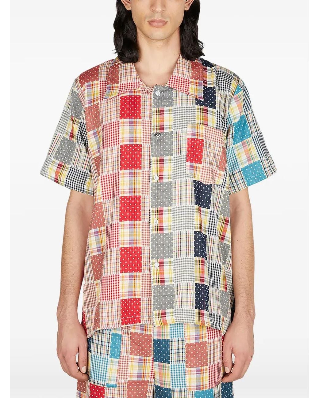 Camisa Con Diseño Patchwork (DI)VISION de hombre de color Red