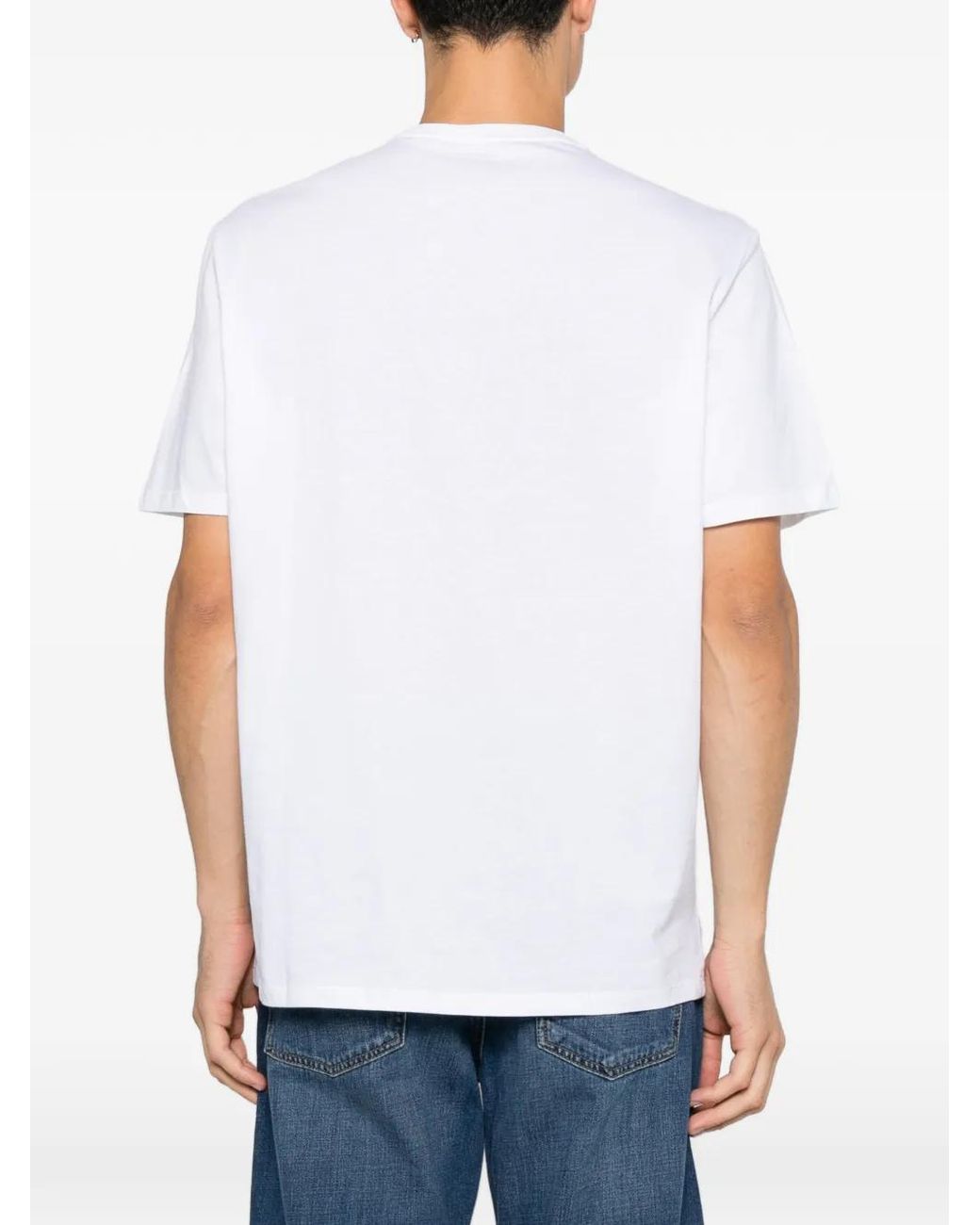 Calvin Klein White Logo-Print T-Shirt for men