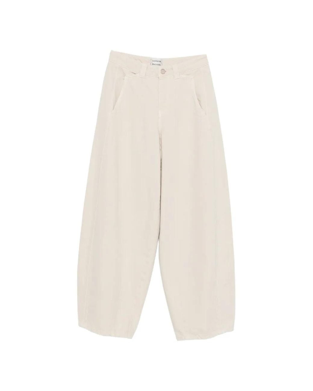 Damson Madder White Erika Barrel-Leg Jeans