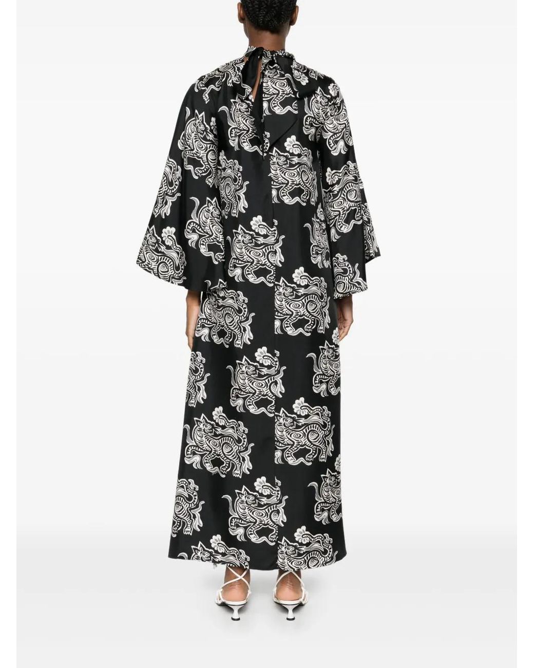 LaDoubleJ Black Magnifico Maxi Dress