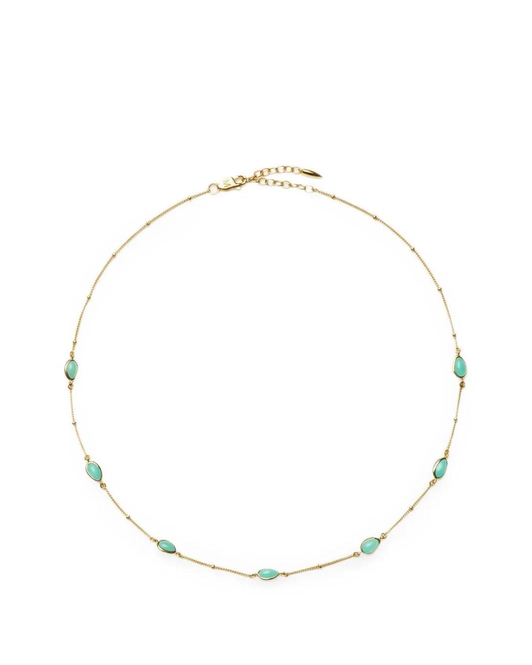 Missoma White Magma Amazonite-Embellished Charm Choker