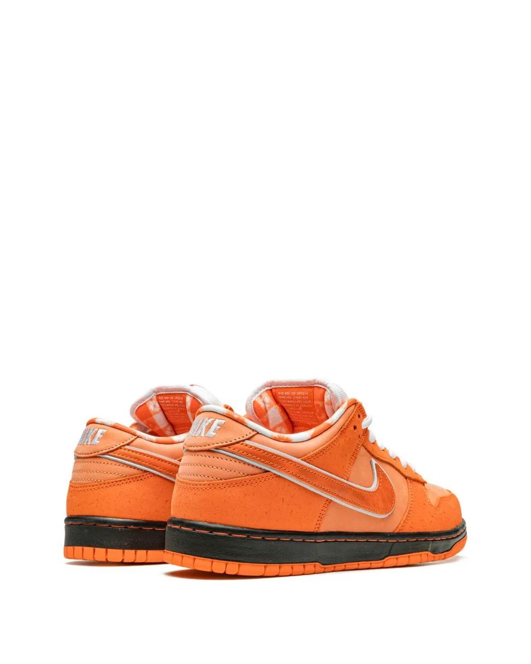 Nike Orange Dunk Low Sneakers for men